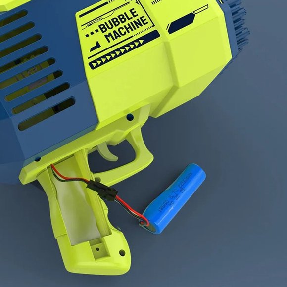 Green 132 Holes Bubble Gun Upgraded Bazooka Big Rocket Bubble Blaster Gun - Picture 5 of 7